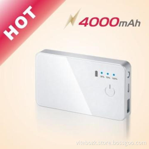 Hot sell Gift cell phone charger 4000mAh with Torch Function